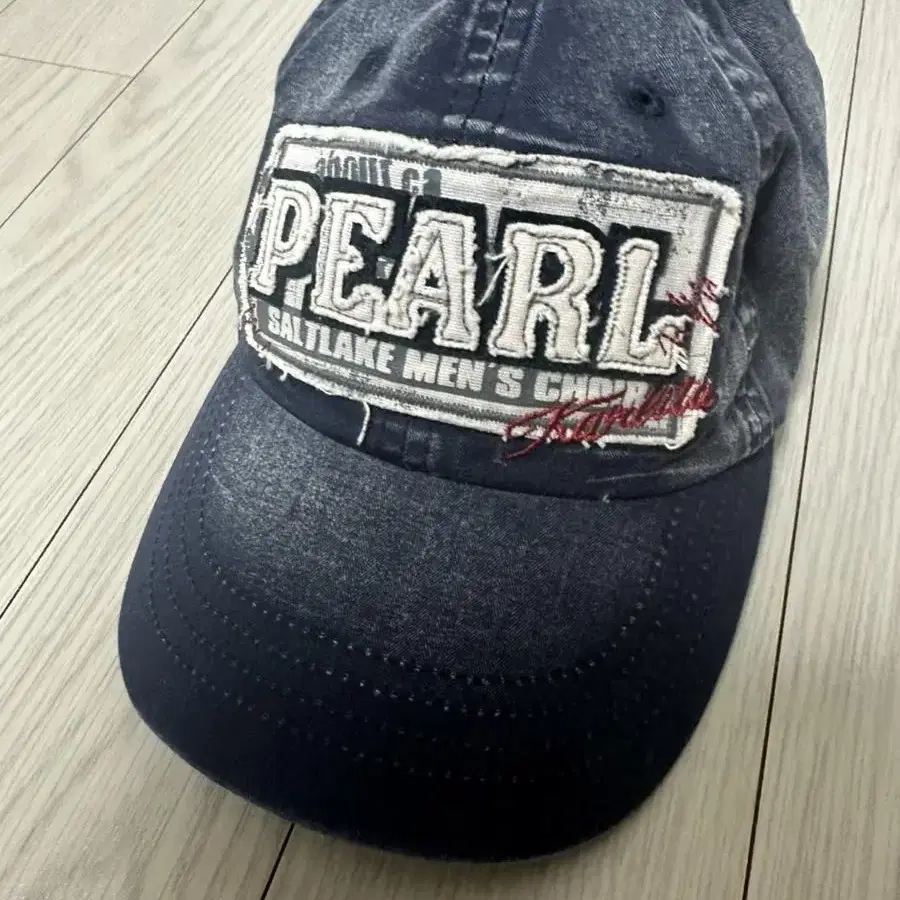 빈티지 pearl 데님 워싱 볼캡