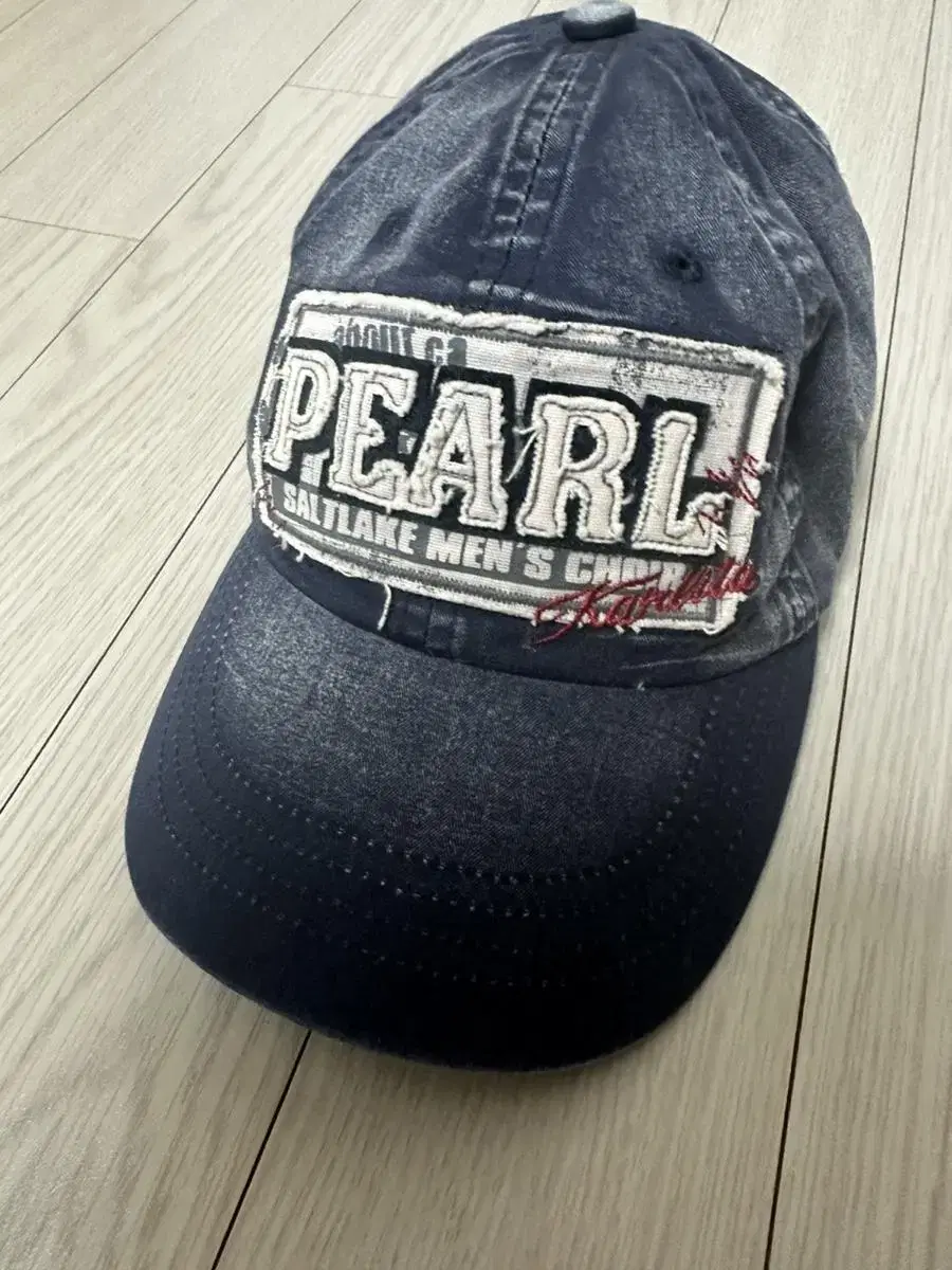 빈티지 pearl 데님 워싱 볼캡