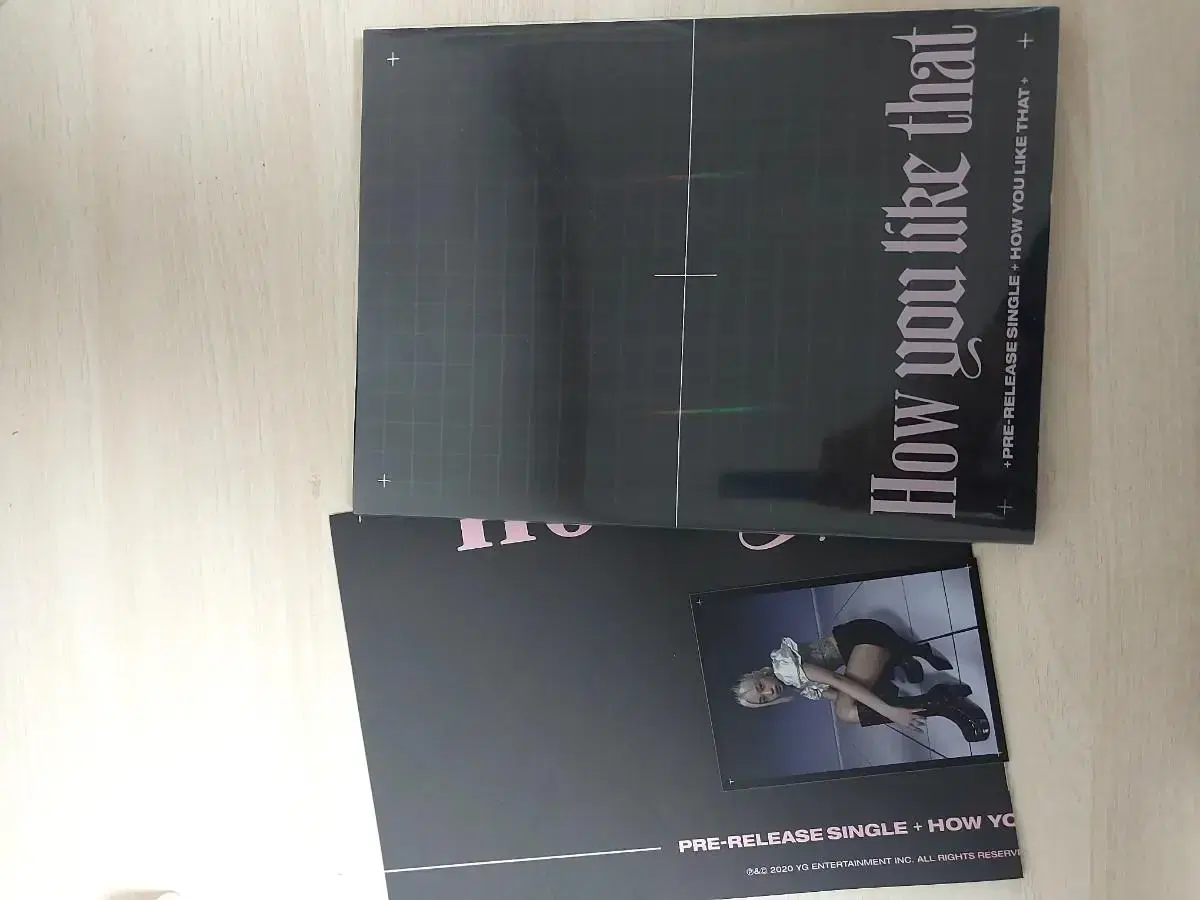 Black Pink album/stickers/photocards in collaboration with Starbucks for sale.