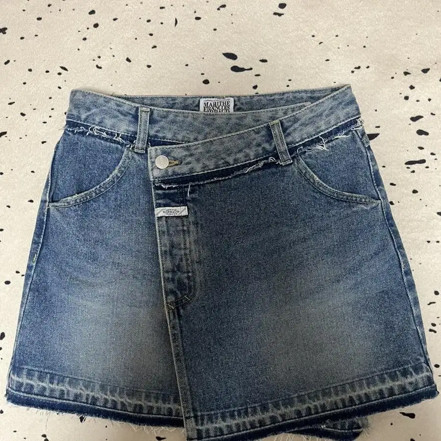 마리떼 프랑소와 저버 wrap denim skirt s