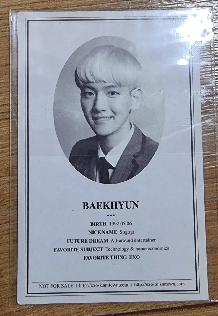 Baekhyun Wolf Photocard