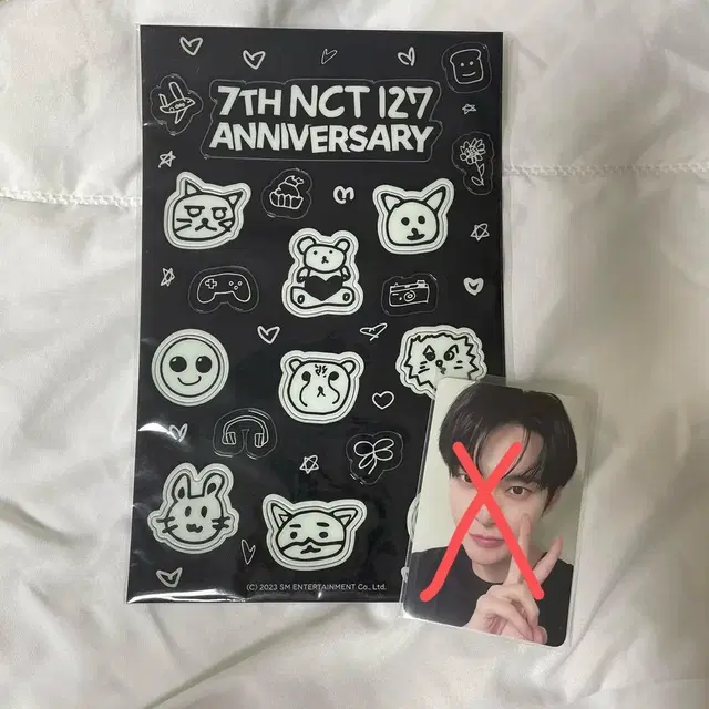 엔시티127 nct127 7주년 엠디 도영 야광스티커 양도