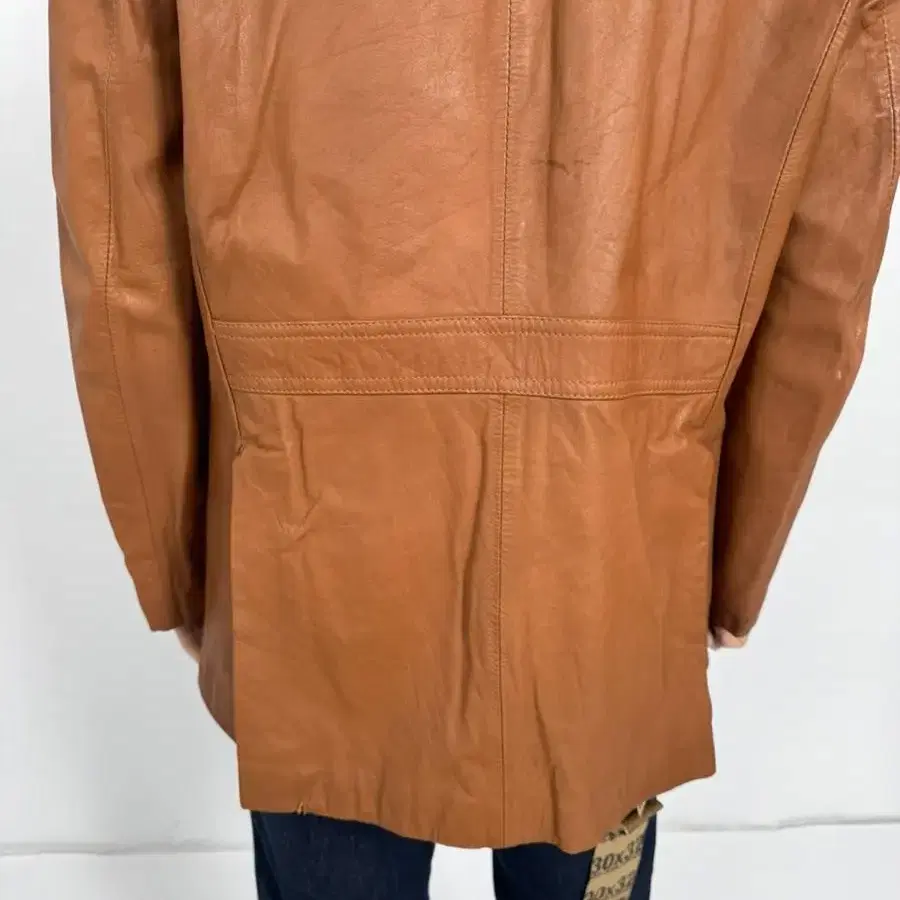 Vintage cowhide leisure leather jacket