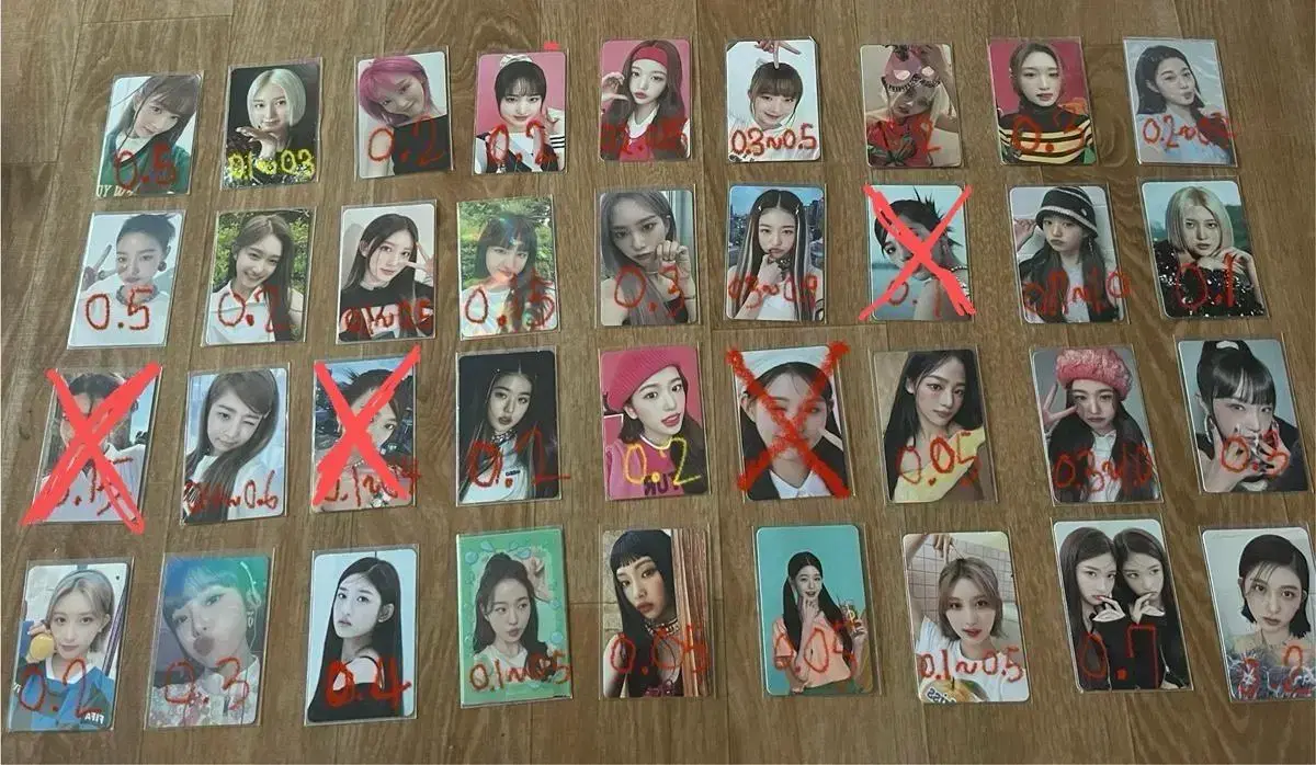 ive,oh my girl,bts,(여자)아이돌,뉴 jeans photocard album 팔아요