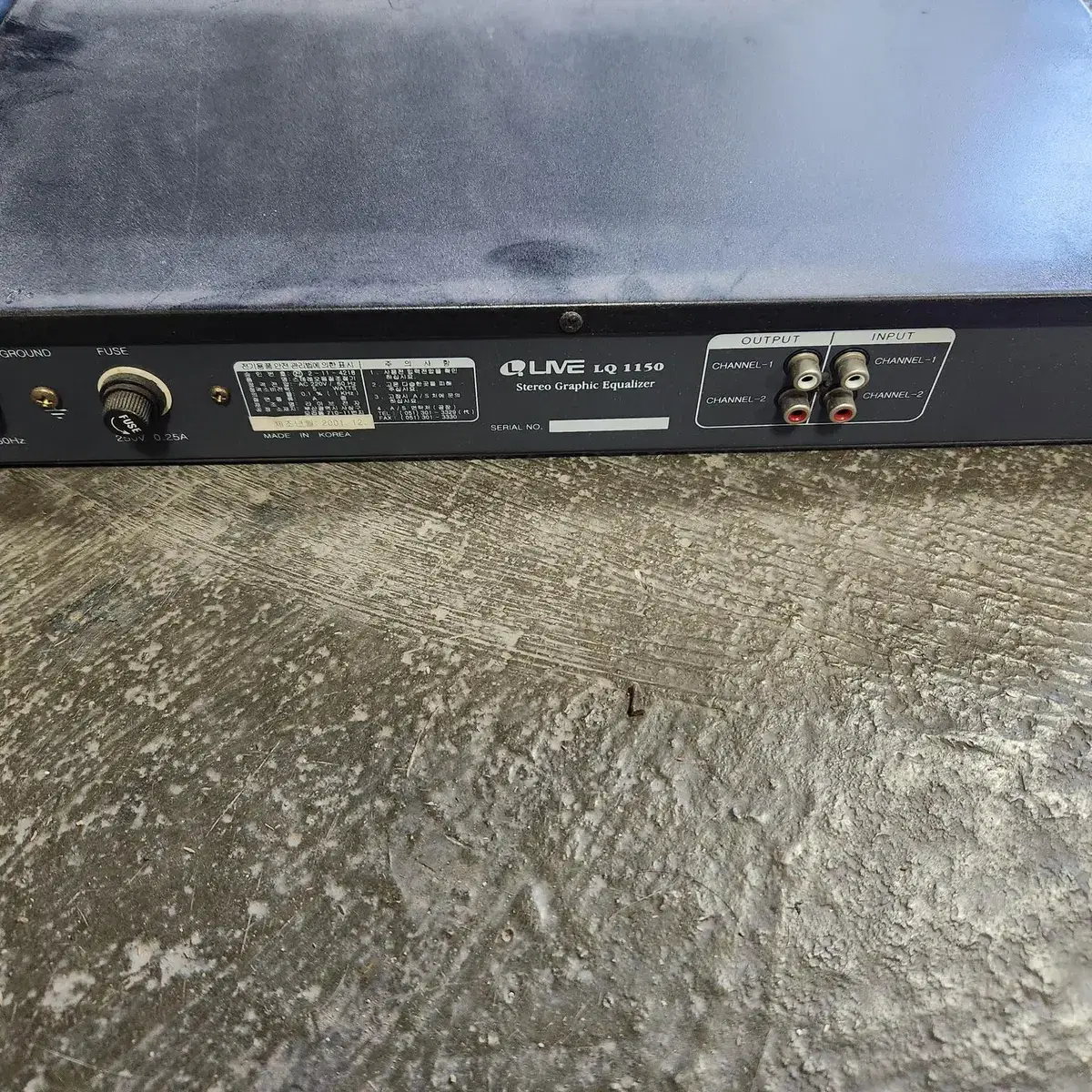 LIVE LQ1150 STEREO GRAPHIC EQUALIZER 이큐