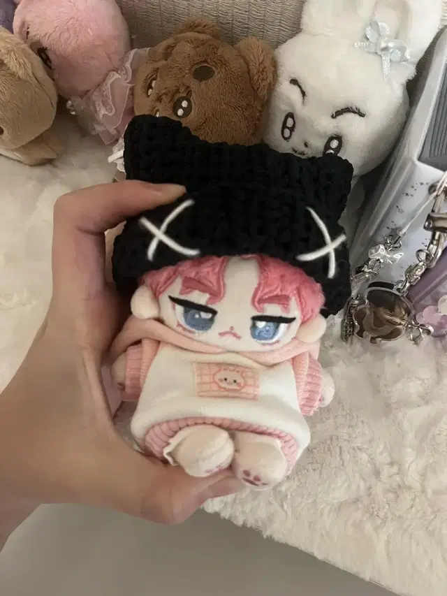 10cm 20cm 인형옷 고양이 모자 주문 제작