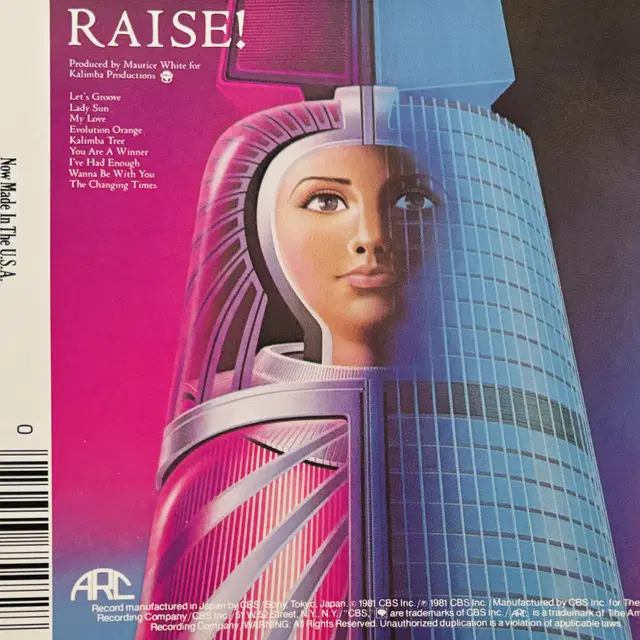 Earth Wind & Fire - Raise! (CD) 미국반 민트급