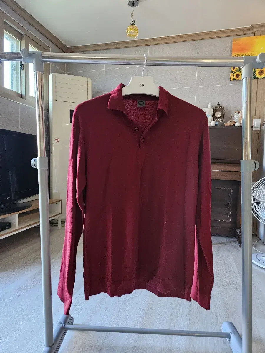 Italian Six Merino Wool Caranit Burgundy L 105~110