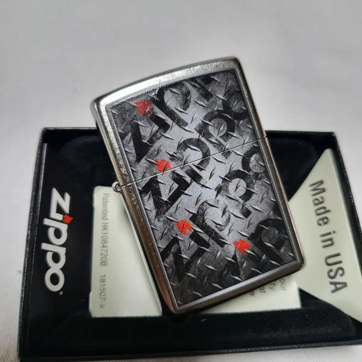 정품 29838 DIAMOND PLATE ZIPPO DESIGN 새 지포