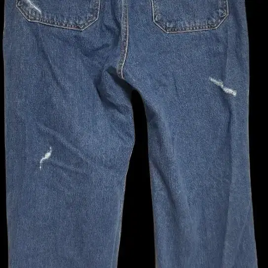 STU Destroyed Denim Pants Mid Blue