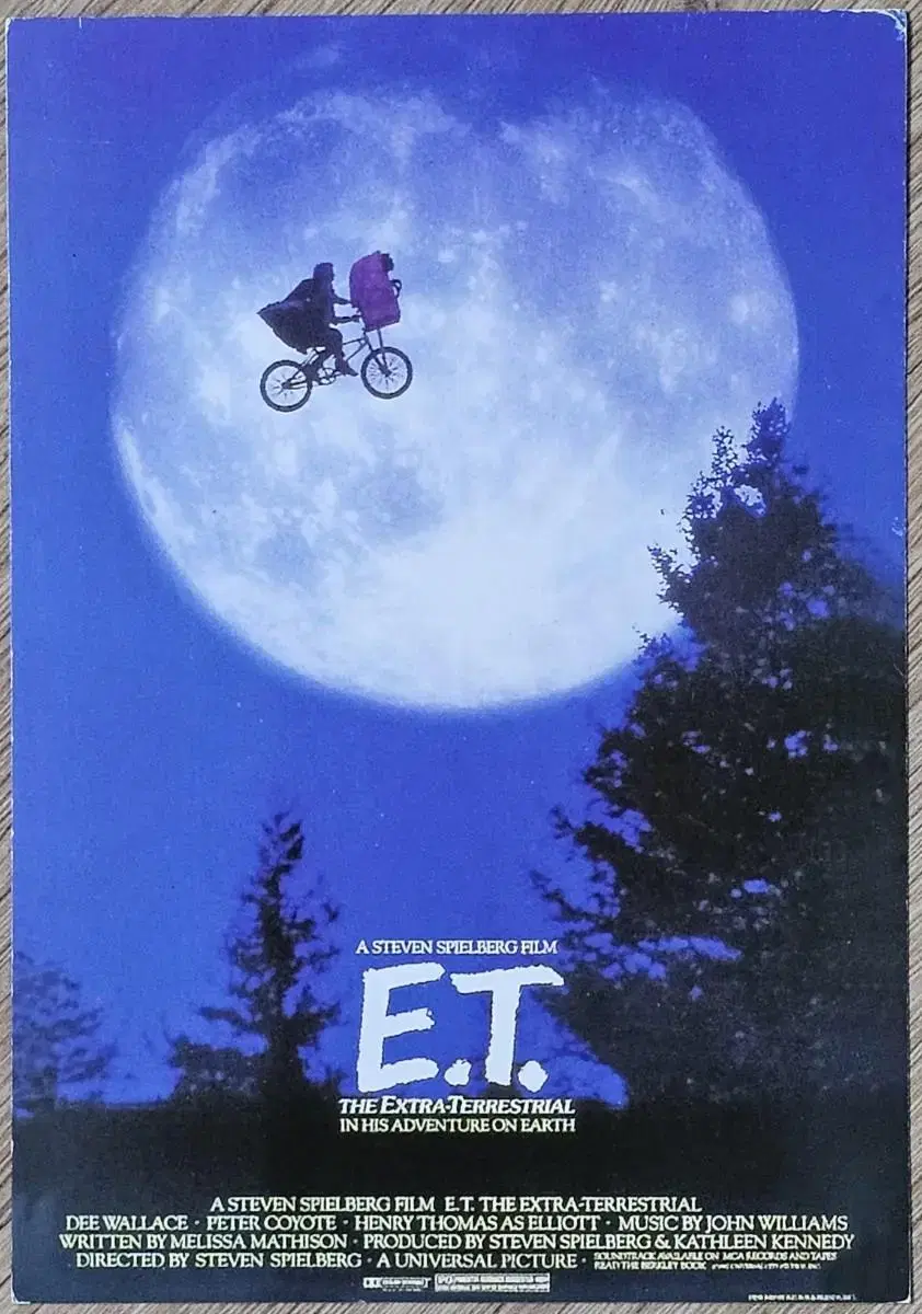 1982년 영화 E.T. 엽서 카드