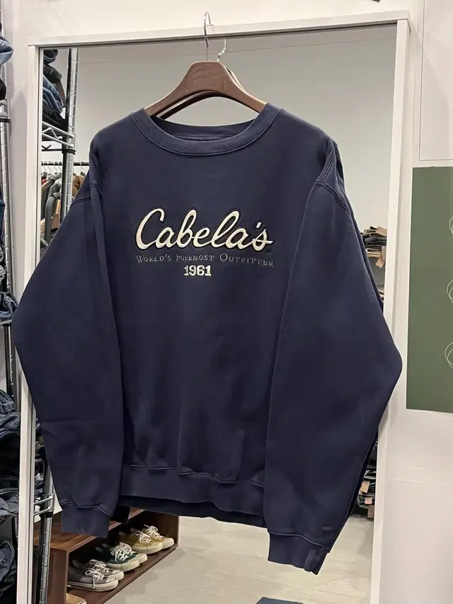 Cabela's 카벨라스 레터링 자수 스웻셔츠