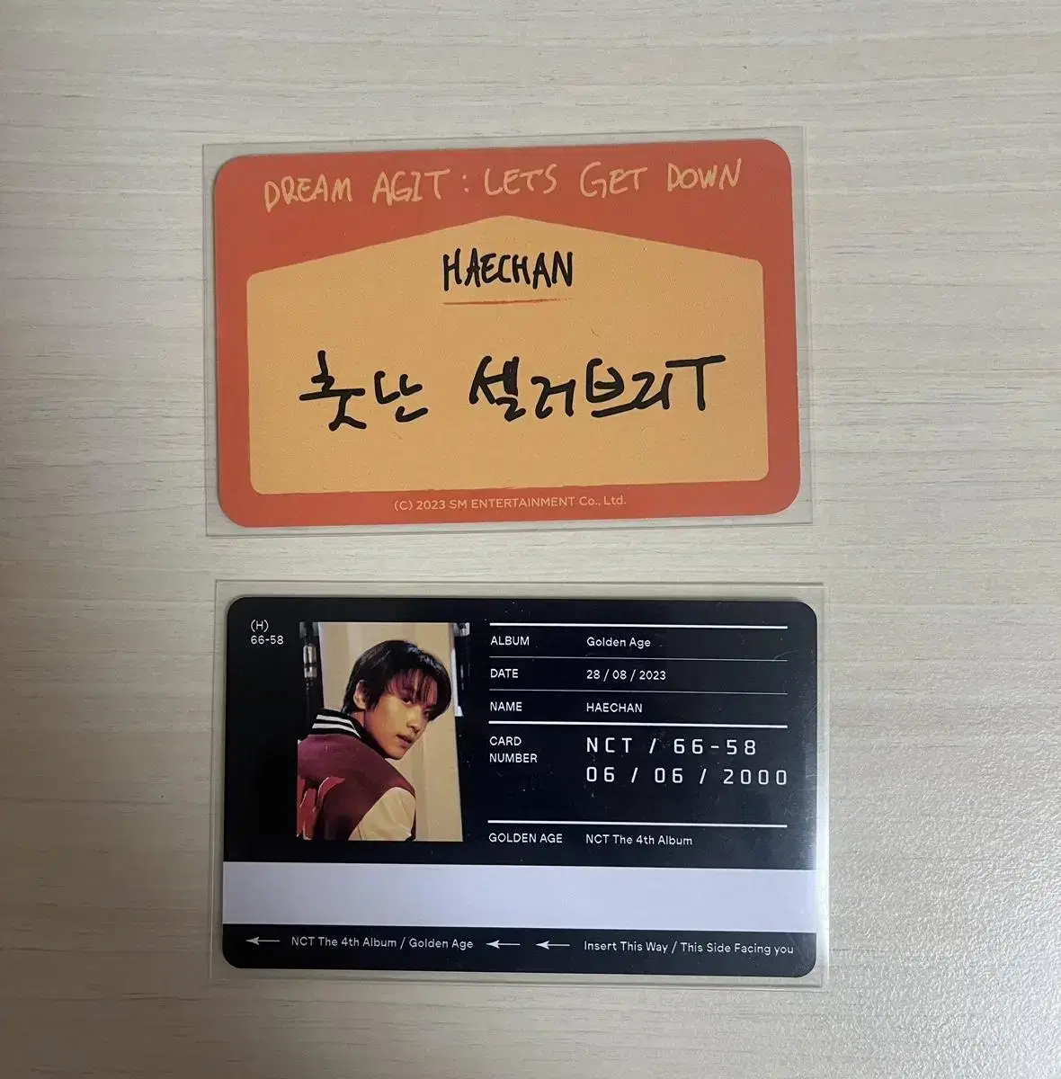 NCT haechan Golden E.JI Transportation Card pop up bulk WTS