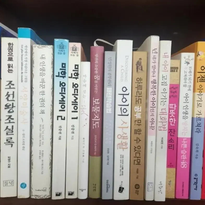 미학 오디세이, 서양미술사, 자녀교육, 조선왕조실록 등 19권