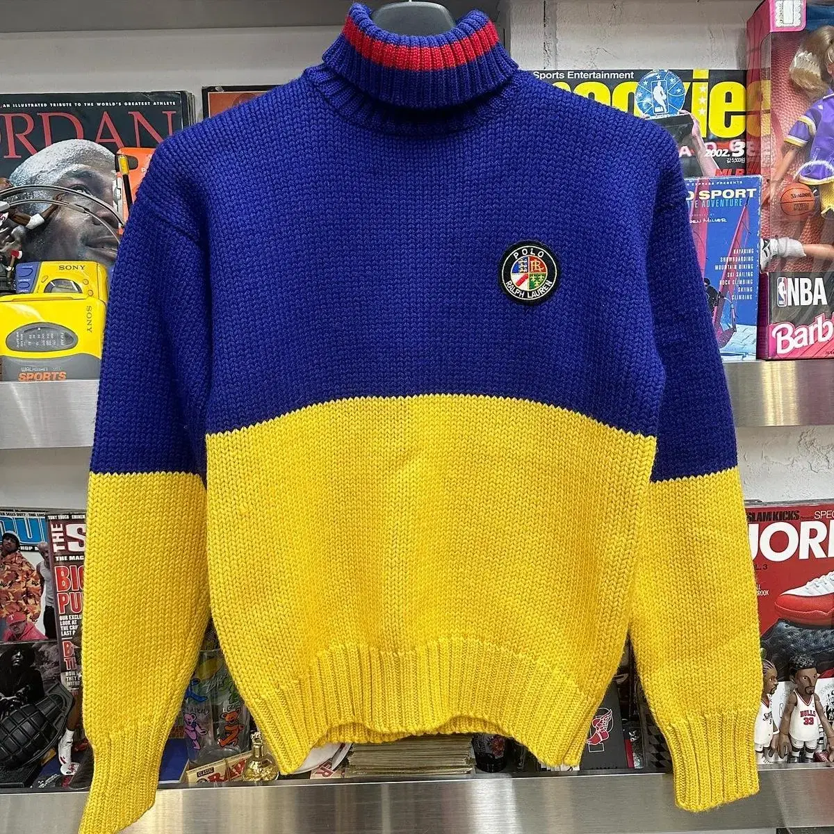 90s polo cookie patch turtleneck 폴로