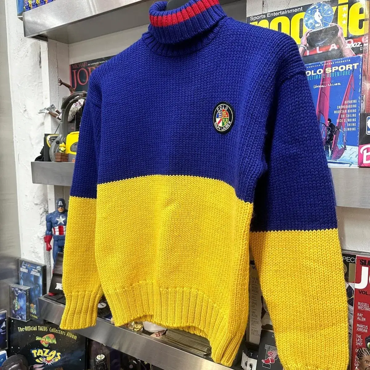 90s polo cookie patch turtleneck 폴로