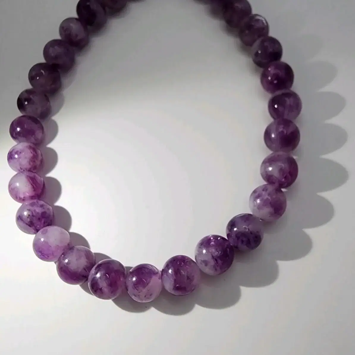 새제품 천연원석 팔찌 레피도라이트(Lepidolite) 보라색 원석팔찌