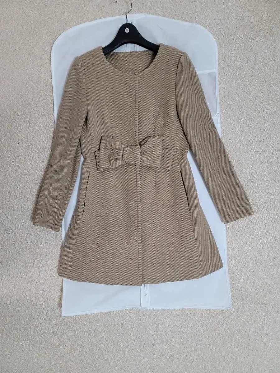 Milk Cocoa Coat Wool Coat 100% Wool One Piece Coat Bom Coat