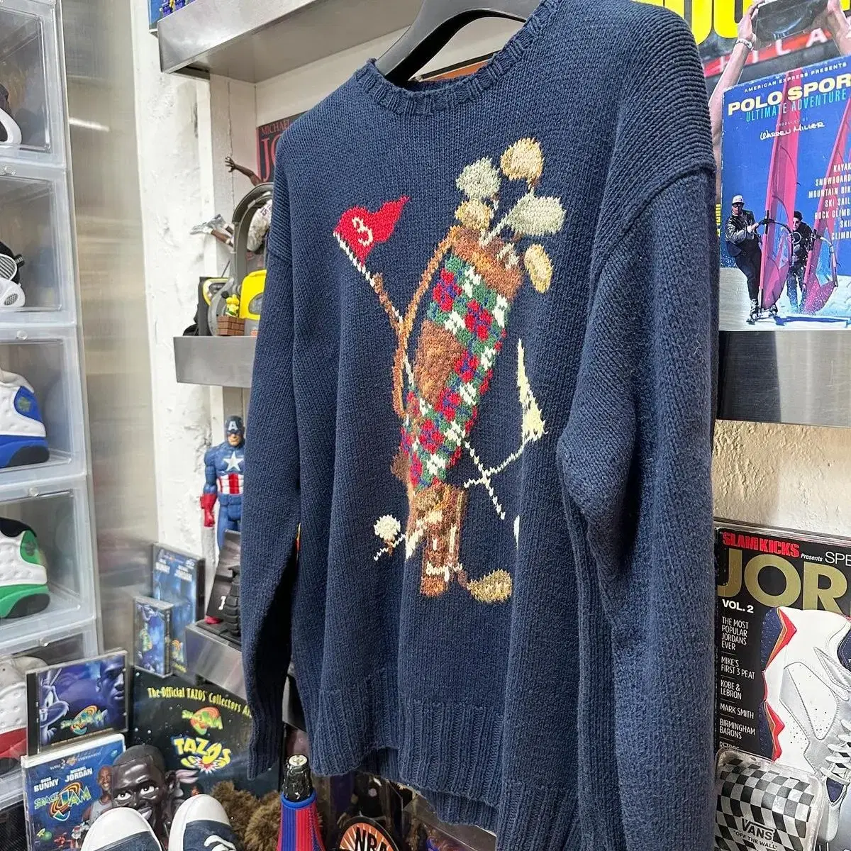 90s polo golf bag sweater 폴로