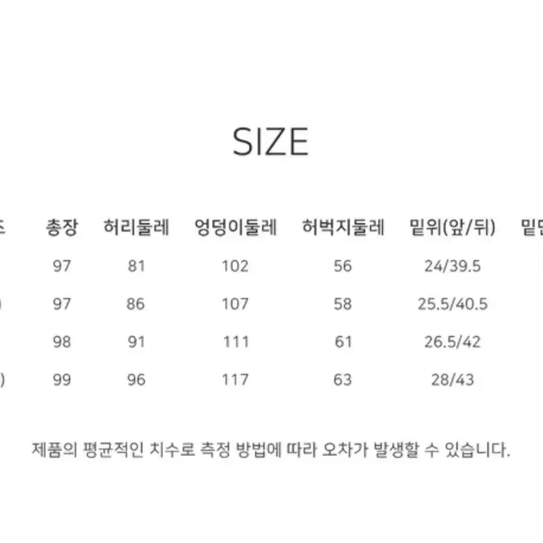 소루(solew) 테이퍼드 데님팬츠 m size