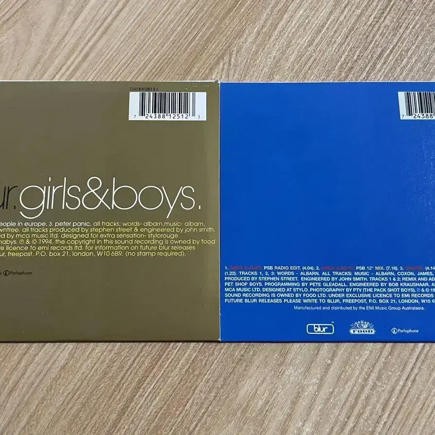 블러 Blur Girls & Boys 호주 한정판 싱글 CD