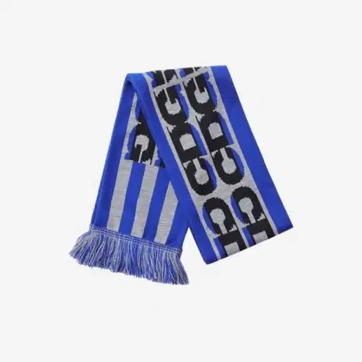 [F] CDG Logo Check Scarf Blue