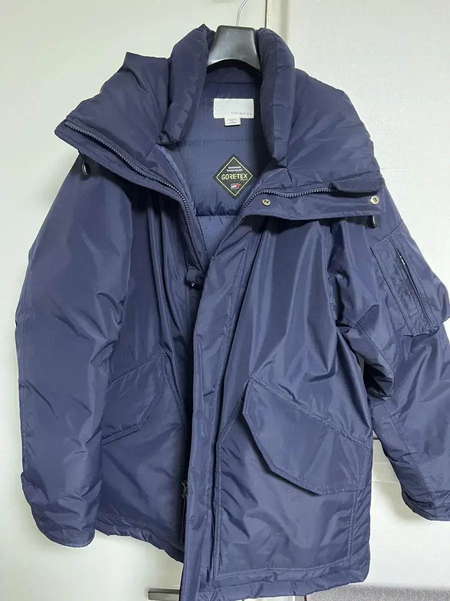 nayeon mika gore-tex down coat navy l