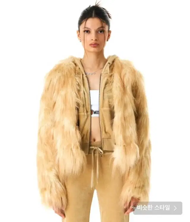 배디 퍼자켓 badee Hairy Faux Fur Jacket헤어리퍼코트