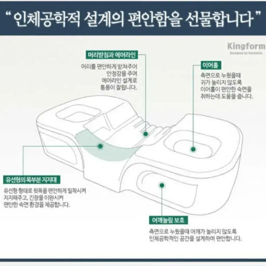 킹폼 메모리폼 베개