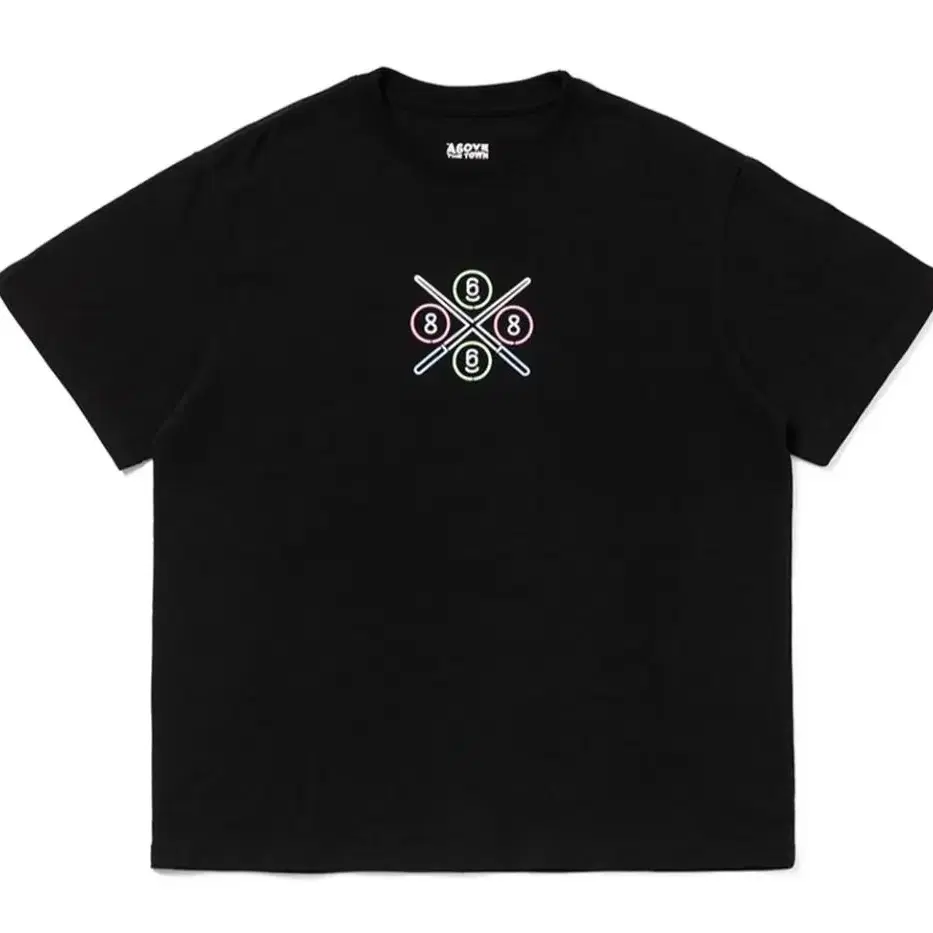 A6OVE x 8BallTown NEON TEE BLACK_L size