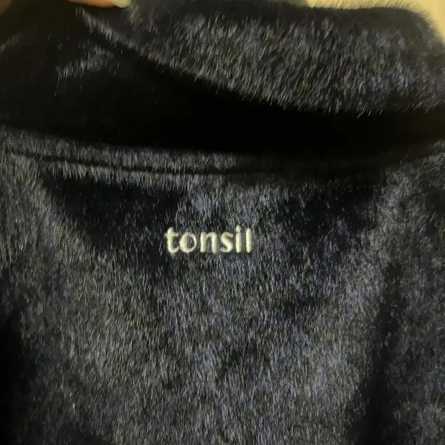 Tonsil 톤슬 송치 코치 자켓 네이비 레오파드