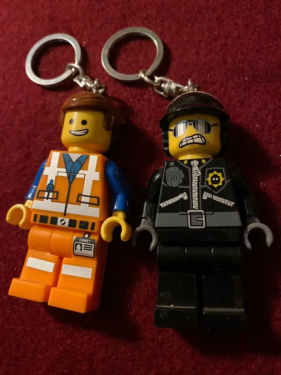 LEGO character keyrings