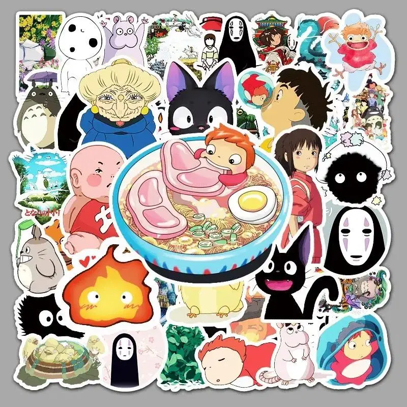 Chapter 50 Ghibli sticker Ponyo Totoro Sen and Chihiro Waterproof