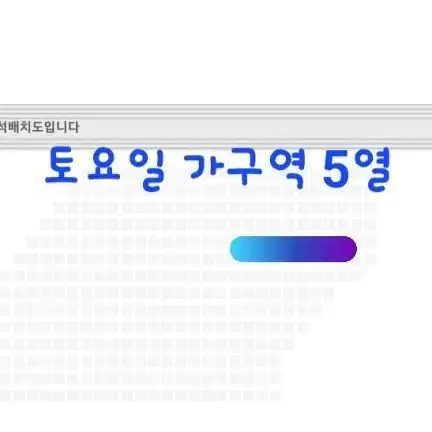 영탁 콘서트 토요일 가구역 5열