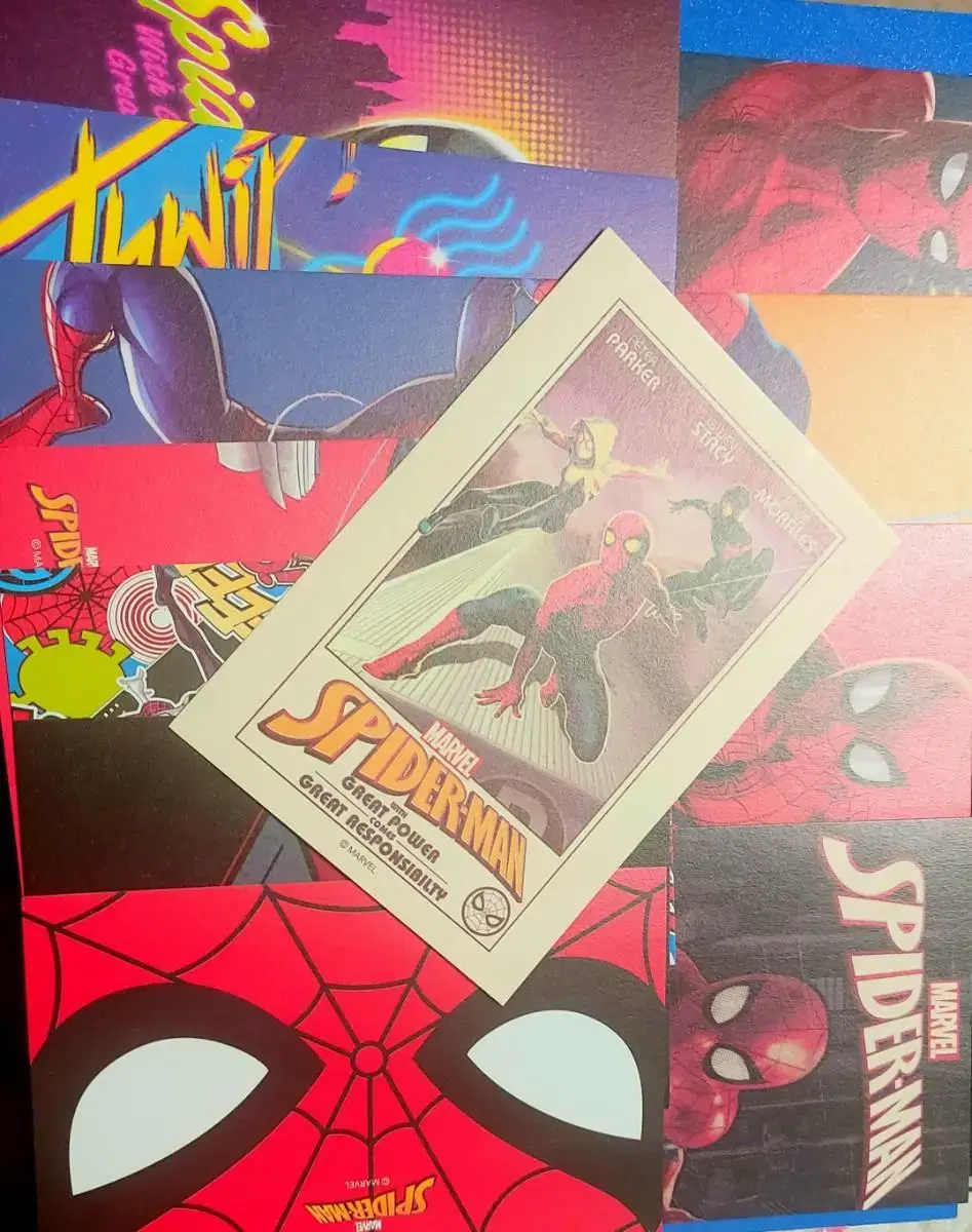 Spider-Man postcard 12 varieties