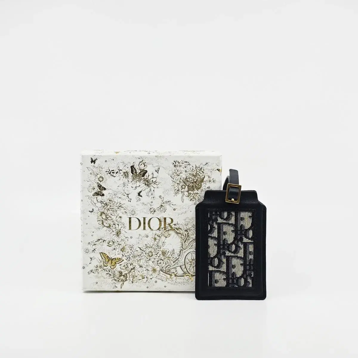 Dior Kard Wallet Oblique nametag kard Holder