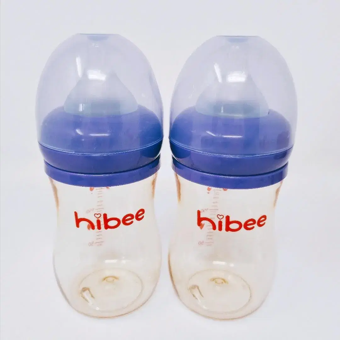 하이비 PPSU젖병300ml 2p(젖꼭지포함) 퍼플+퍼플 LL-9개월이상