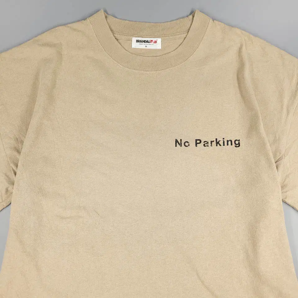 BRANDALISED 베이지 블랙 No Parking 뱅크시 포토 빅프린