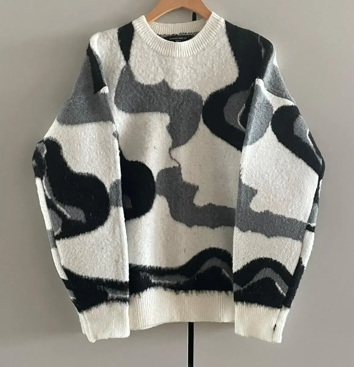 Mohair Camo Loose-Fit Knit Unisex