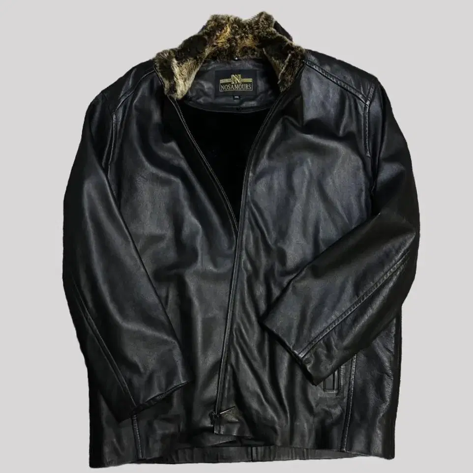 nosamours leopard mustang jacket