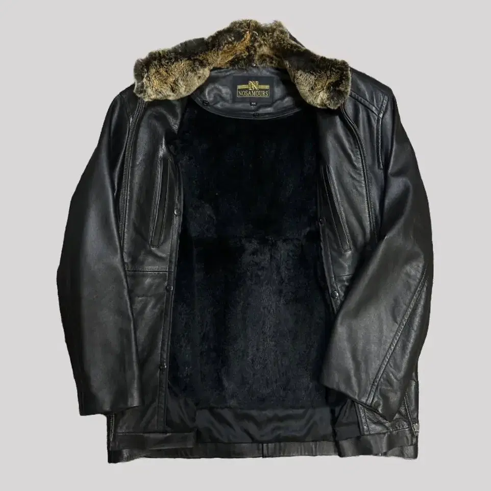 nosamours leopard mustang jacket