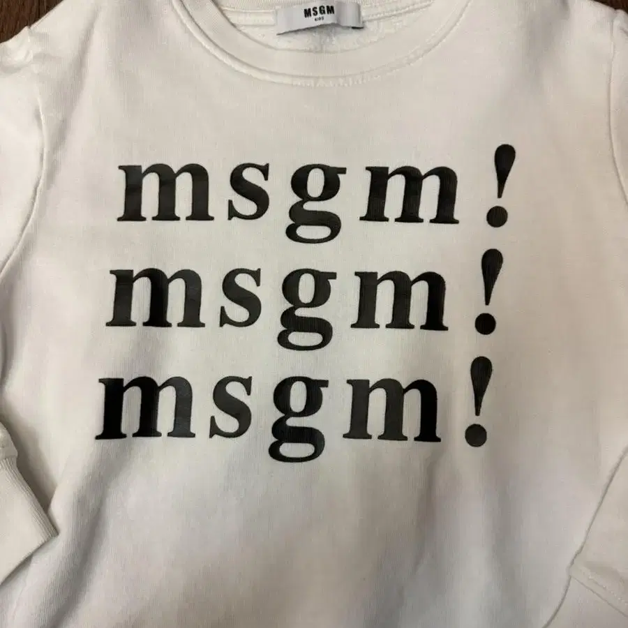 MSGM 키즈 맨투맨티셔츠