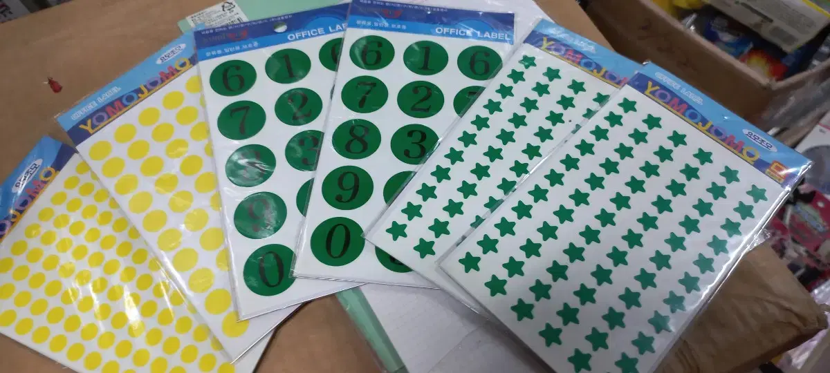 Bulk 6-Pack of Circle Numeric Vellum Stickers