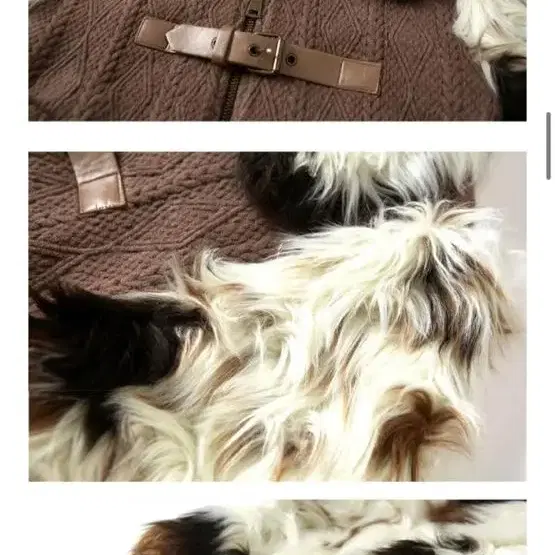 Cor Cest Nous Brown knit wool 빈티지st자켓 새상