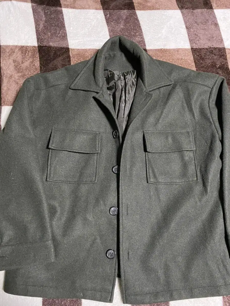 Green Woolen Tucker Jacket