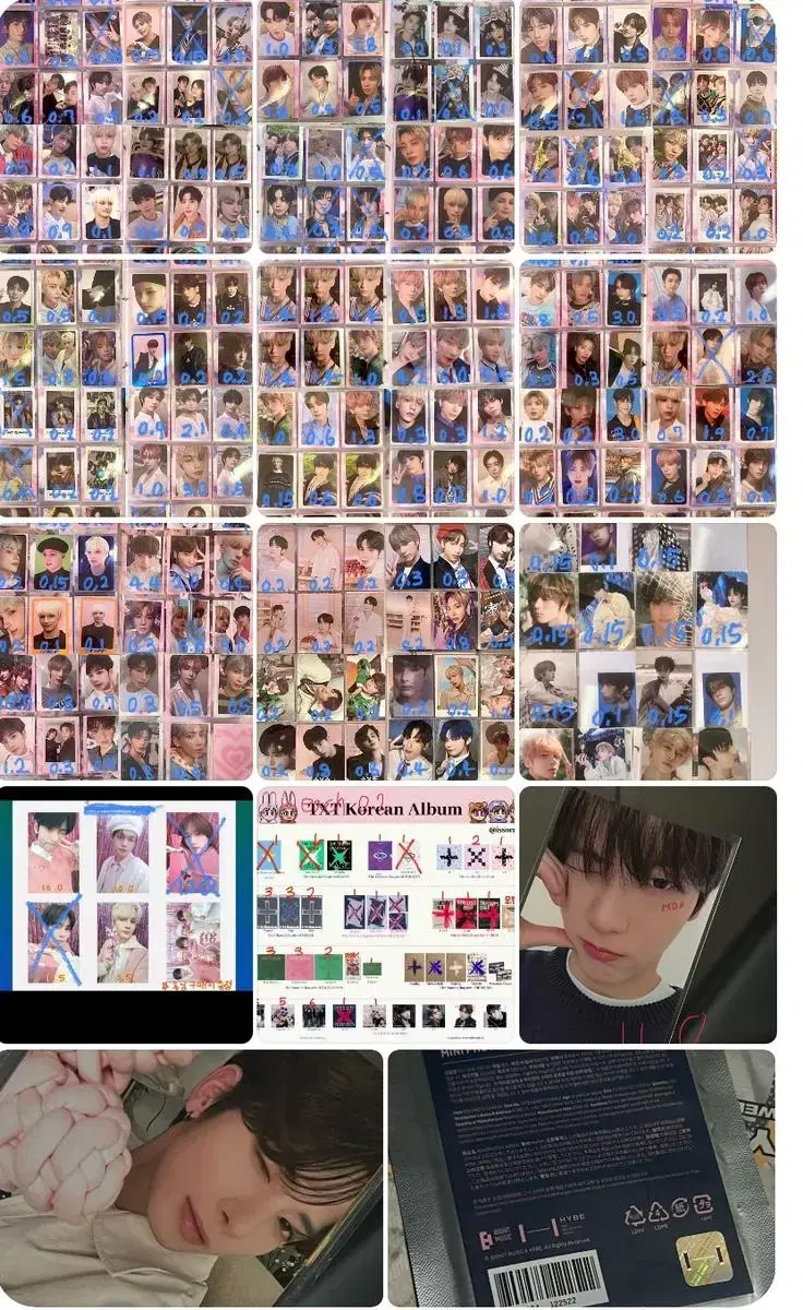 About 300 sheets) txt photocard wts Disposition yeonjun soobin beomgyu taehyun Hooning