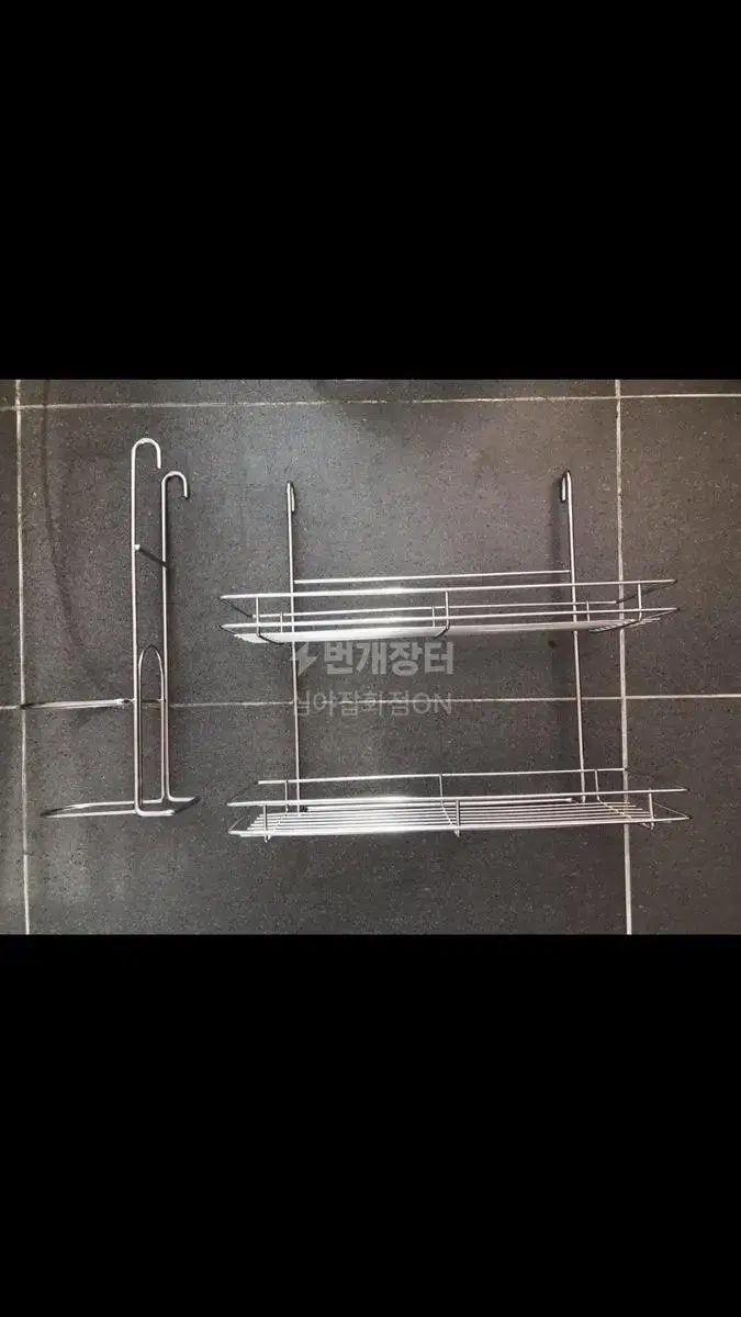 한샘 주방 씽크대 스텐 건조대2단+수저통 홀더 걸이형 / 설거지 컵 그릇