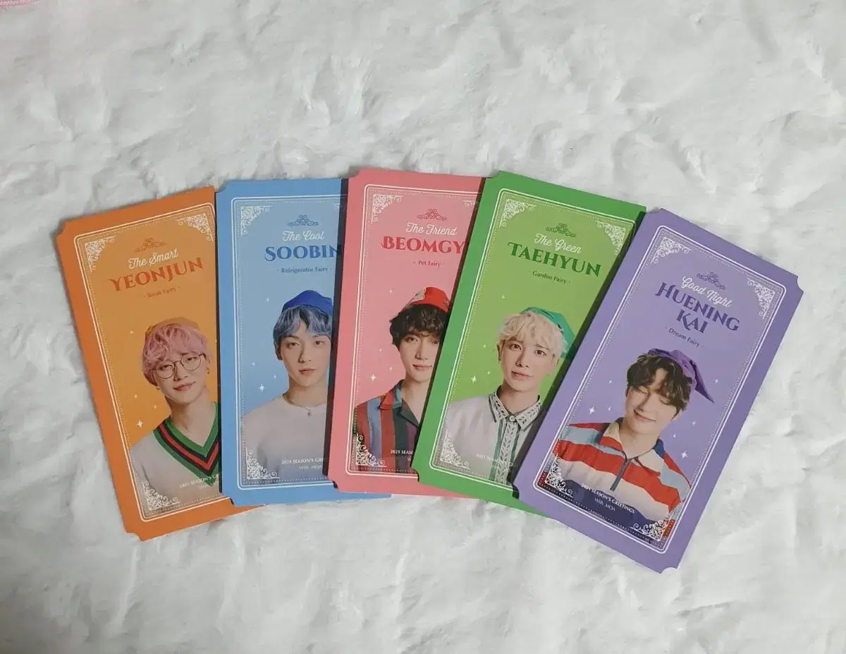 Bulk transfer of TXT WTS 2021 profile card (Yeonjun soobin beomgyu taehyun Hooning)