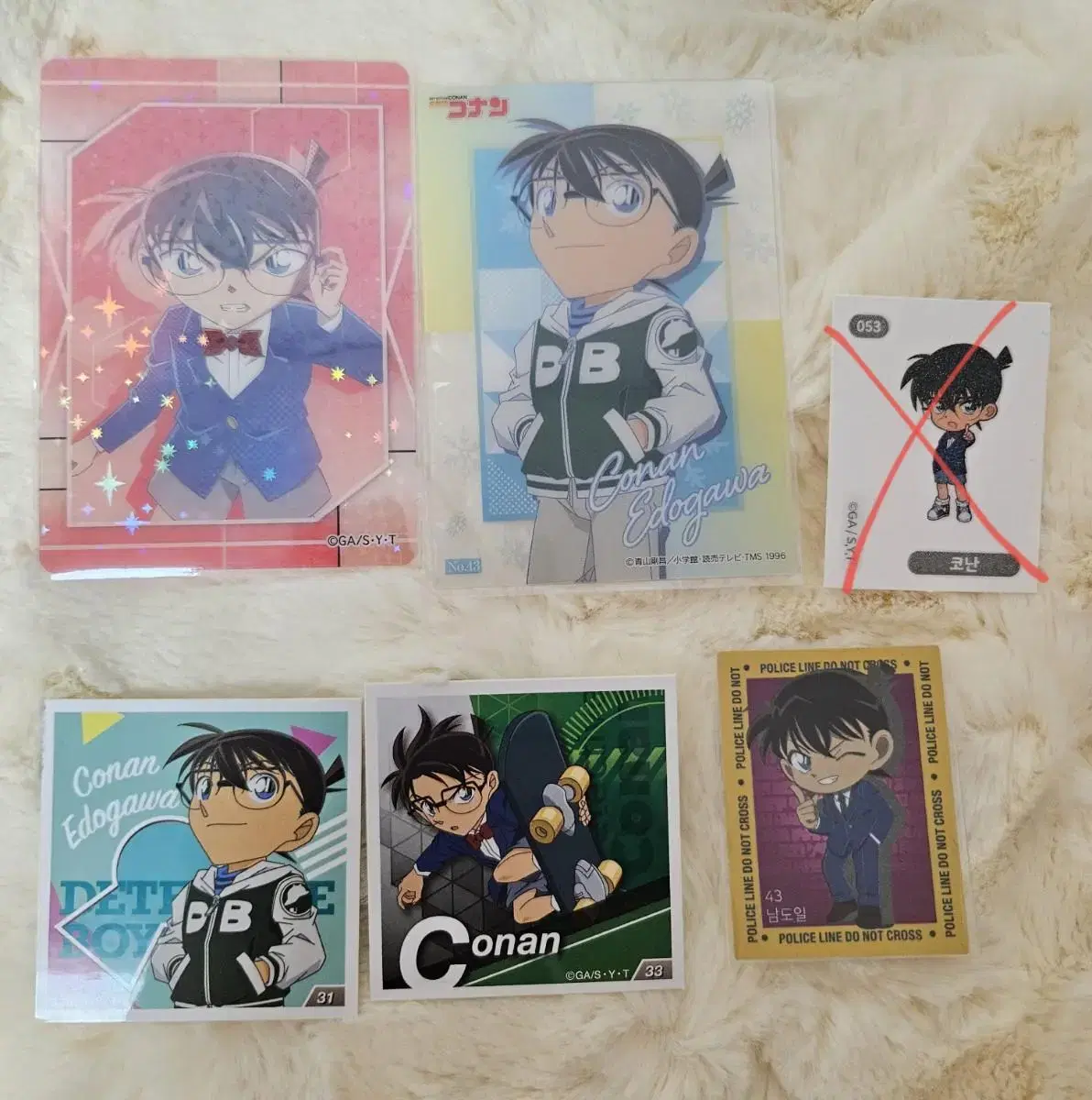 Detective Conan Clear kard sticker Ibusil Edogawa Conan