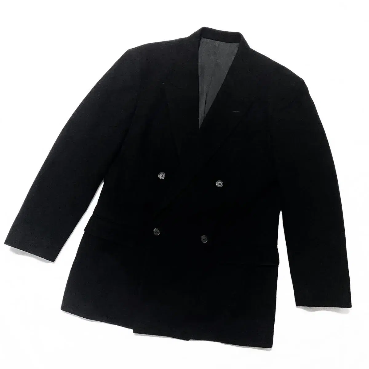 Issey Miyake Man - 80s Wool Double-breasted Tailored Jacket